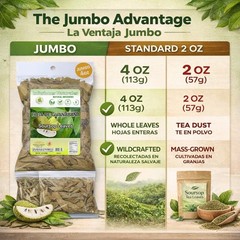 Whole Dried Graviola Soursop Leaves (4 oz 113g+ Leaves Per Bag) Hoja De Guanaban