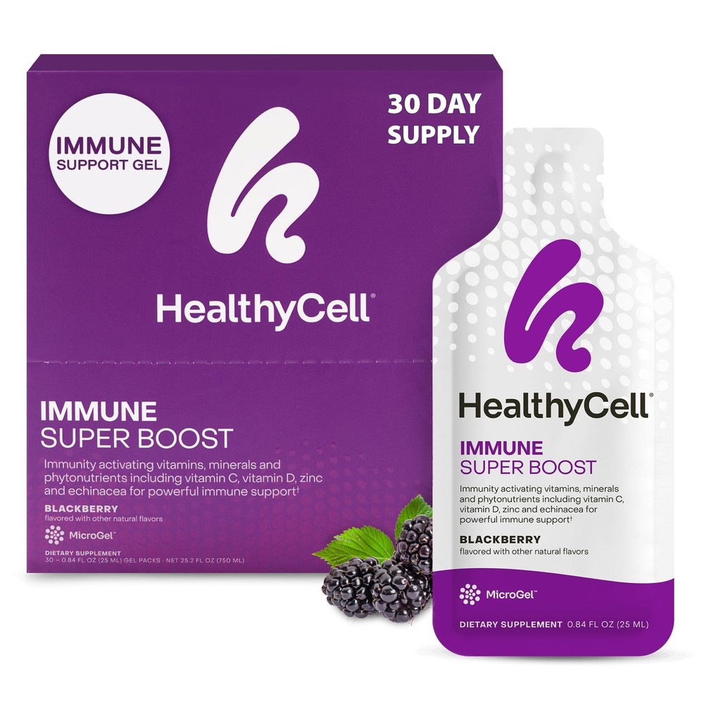 Healthycell Immune Super Boost Daily Liquid Supplement – 14 Gel Packs
