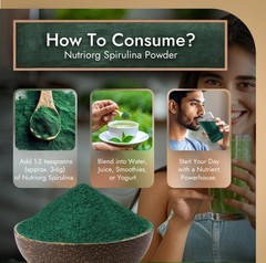 Premium Spirulina Powder 100g | 100% Pure | Daily Superfood Supplement