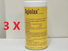 3 Packs X Agiolax Granules Natural Laxative for Bowel Regulation – Long Exp Date