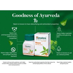 Himalaya Neem Tablets Herbal Skin Wellness Support 300 Tabs Pack of 5