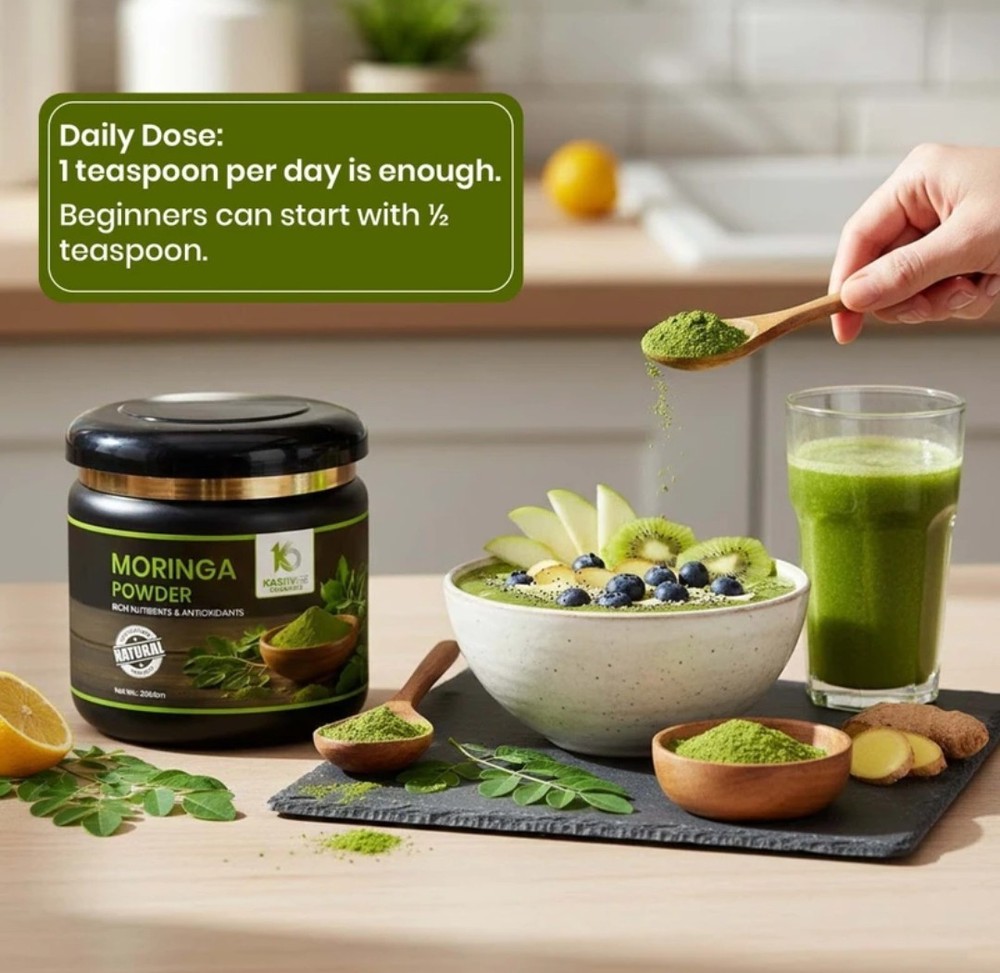 Moringa Oleifera Powder | 100% Pure Moringa Leaf | Natural Green Superfood