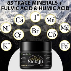 Pure 100% Himalayan Shilajit, Soft Resin, Organic, Extremely Potent, Fulvic Acid
