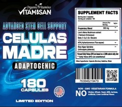 Celulas Madres Stem Cell enhancer 180 caps Spirulina AFA lion’s mane LIFE