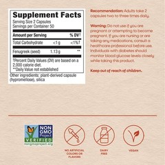 Fenogreco Organico Puro – Fenugreek Seed Capsules – Azucar Sangre Saludable