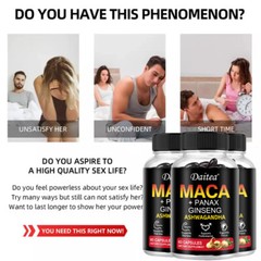 Organic Maca Root Capsules |60 Capsules | Peruvian Maca Extract for Men & Women
