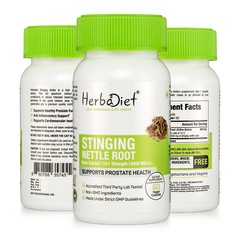 Stinging Nettle Root Extract Capsules 20:1 (10,000 mg eq) Vegan Prostate Support