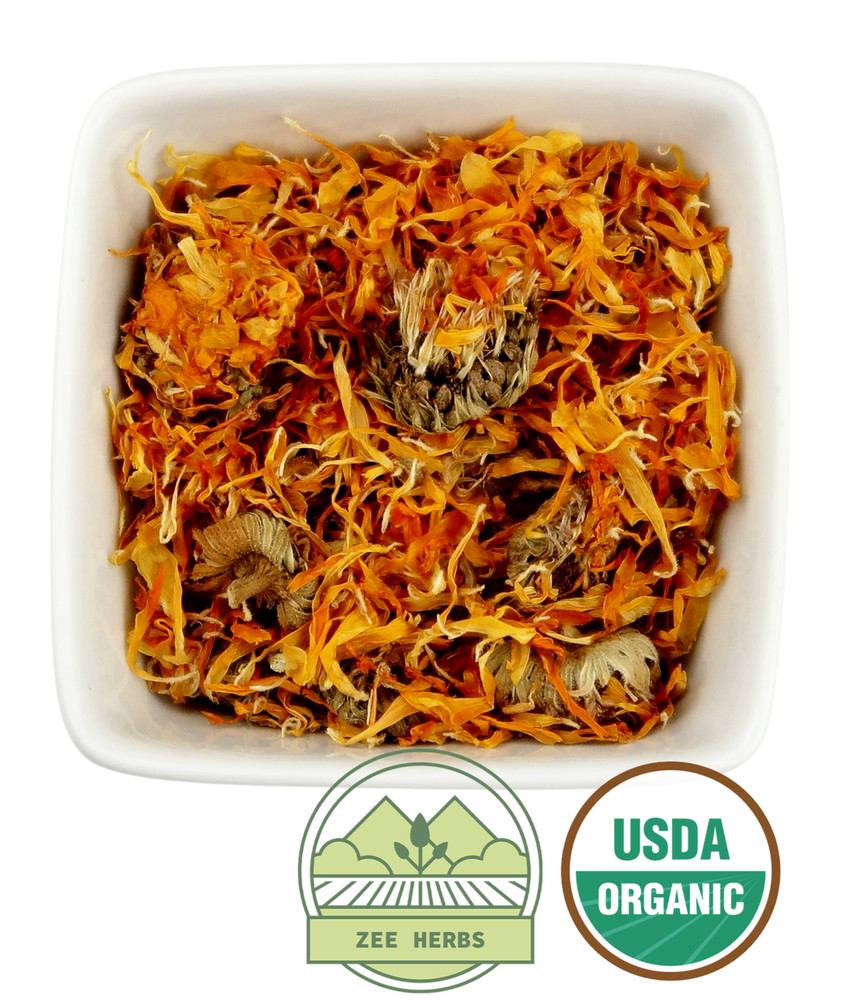 Organic Marigold Orange, Whole (Calendula officinalis)