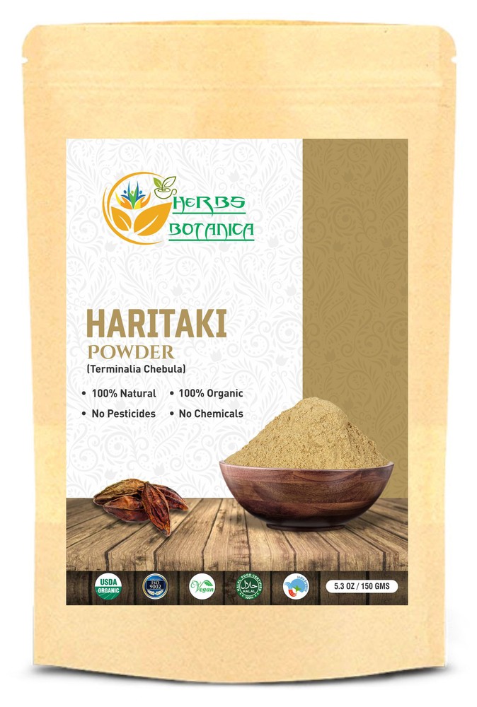 Haritaki Powder Organic Harad Terminalia for Potent Wellness Non GMO 5.3 oz