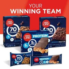 Fiber One 70 Calorie Brownies, Chocolate Fudge, Snack Bars, Mega Pack, 18 Bars,