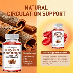 Ceylon Cinnamon Extract 600 Mg Softgels Blood Sugar Cardiovascular 30-120 Count