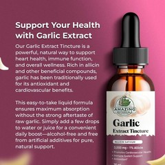 Amazing Botanicals Garlic Extract Tincture | High Potency Allium Sativum Drops