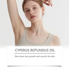 Cyperus Rotundus Oil For Body Hair Remover Armpit Soothing Moisturizes Skin