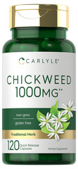 Chickweed Capsules | 1000mg | 120 Count | Non-GMO, Gluten Free | by Carlyle