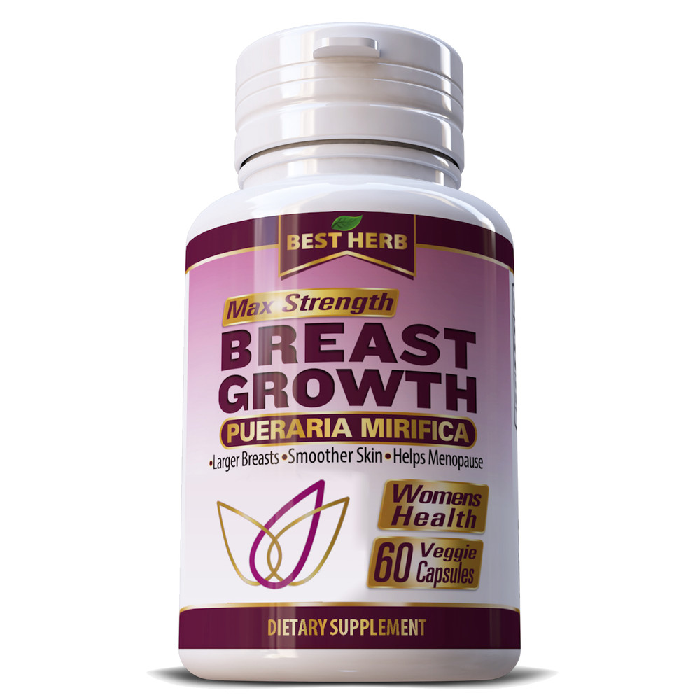MAX STRENGTH Pueraria Mirifica 1000mg BlGGER BREAST GROWTH Bust Enhancer 60 Caps