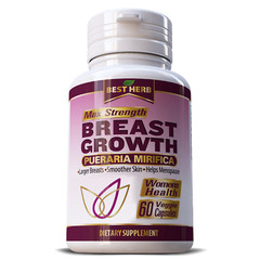 MAX STRENGTH Pueraria Mirifica 1000mg BlGGER BREAST GROWTH Bust Enhancer 60 Caps