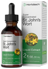 St Johns Wort Liquid Extract | 2 fl oz | Alcohol Free | Vegetarian | by Horbaach