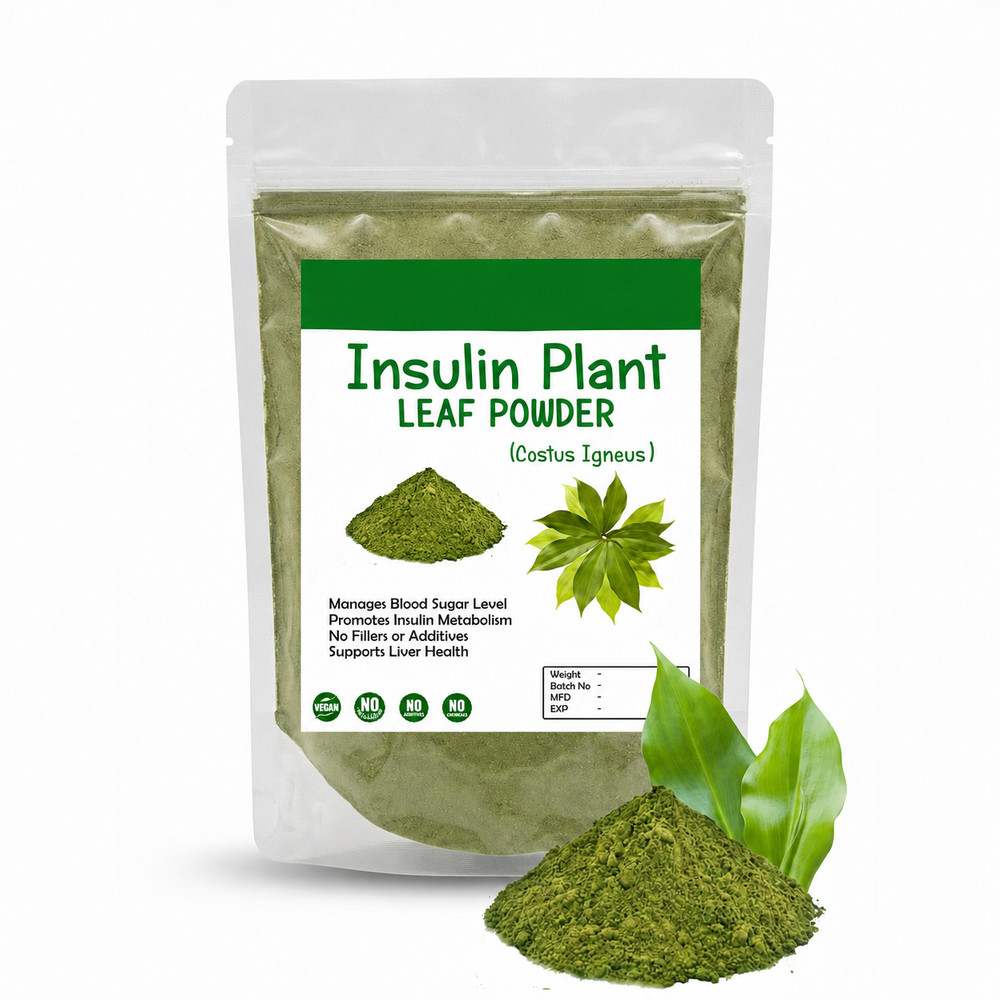 Organic Dried Insulin Plant Leaves Powder Costus Igneus Pure Natural Herbal Tea
