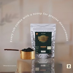 100% Natural Hardwood Activated Charcoal Powder – Whitens Teeth, Rejuvenates Ski