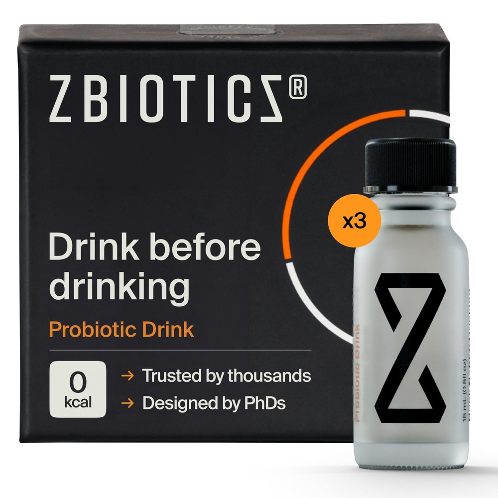 ZBiotics — Feel Better After Drinking, Wake Up 0.5 Fl Oz (Pack of 3)