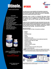 Utinole HP 2020- Potent Helicobacter Pylori Supplement ( 60ct)
