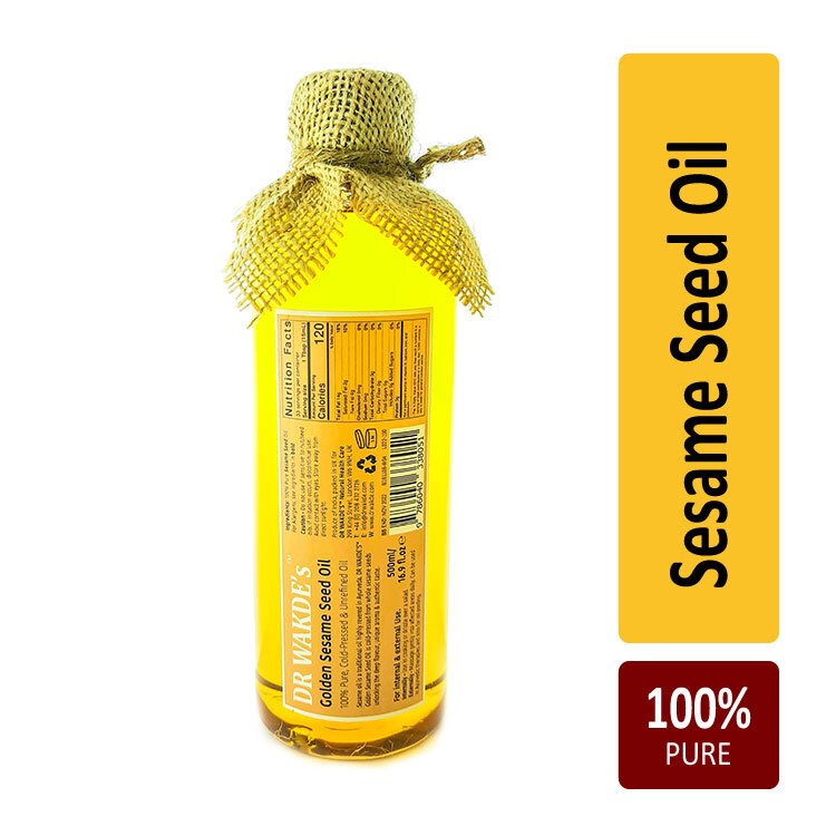 DR WAKDE’S Golden Sesame Oil | 500ml/16.9 fl. oz | 100% Pure, Virgin Oil | Co…