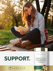 Indole-3-Carbinol I3C 400mg | 120 Capsules | with Broccoli Extract | by Carlyle