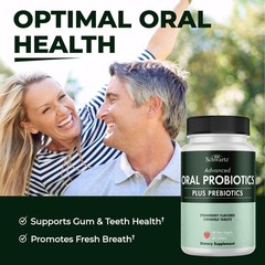 Oral Probiotics Supplement with Prebiotics – Supports 60 Count (Pack of 1)
