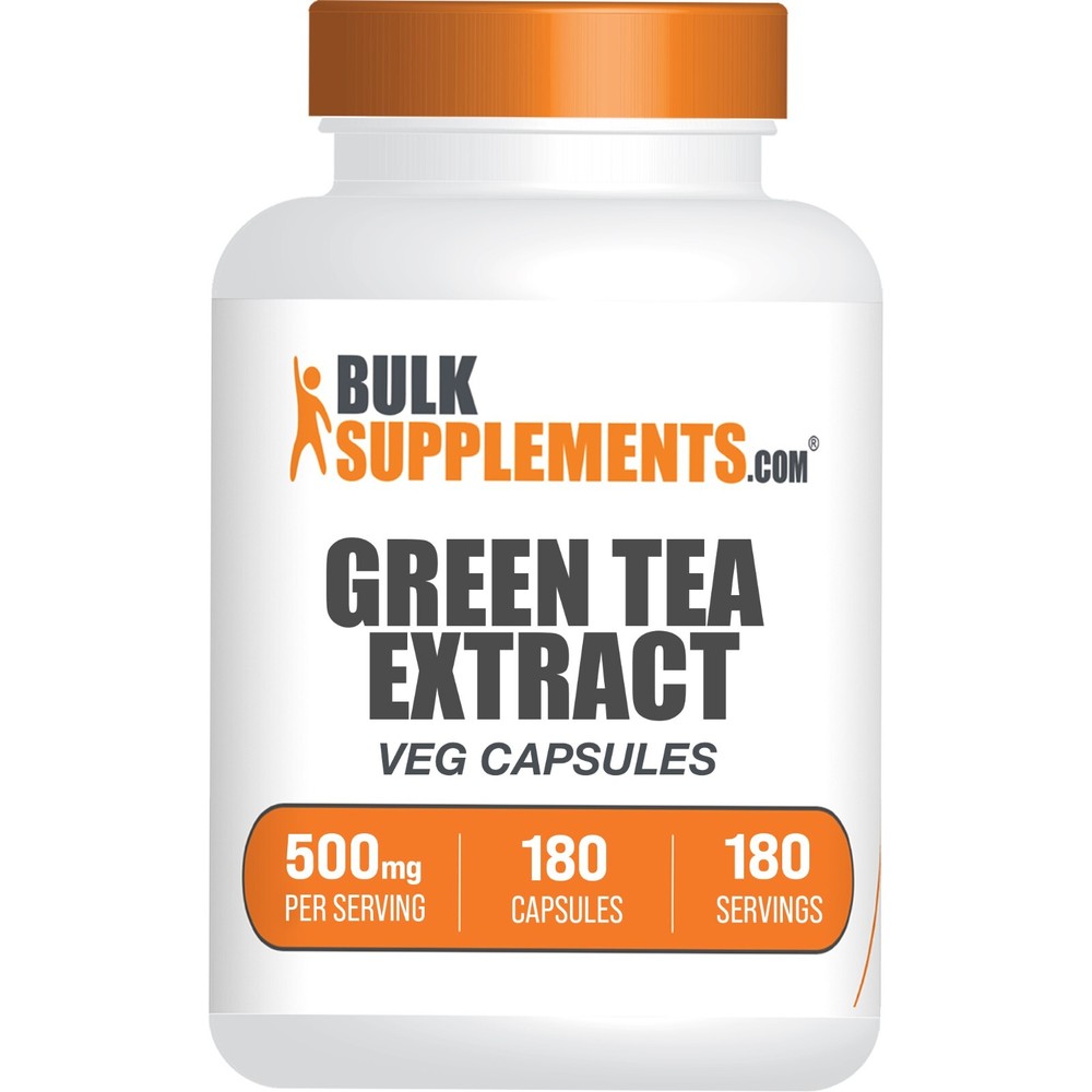 BulkSupplements Green Tea Extract 180 Capsules – 500 mg Per Serving