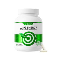 Vinsic Lung Energy Supplement for Lung Health & Respiratory Support, 60Ct