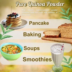 Quinua 100% Natural Quinoa Powder for Energy & Digestion, Gluten-Free from Peru