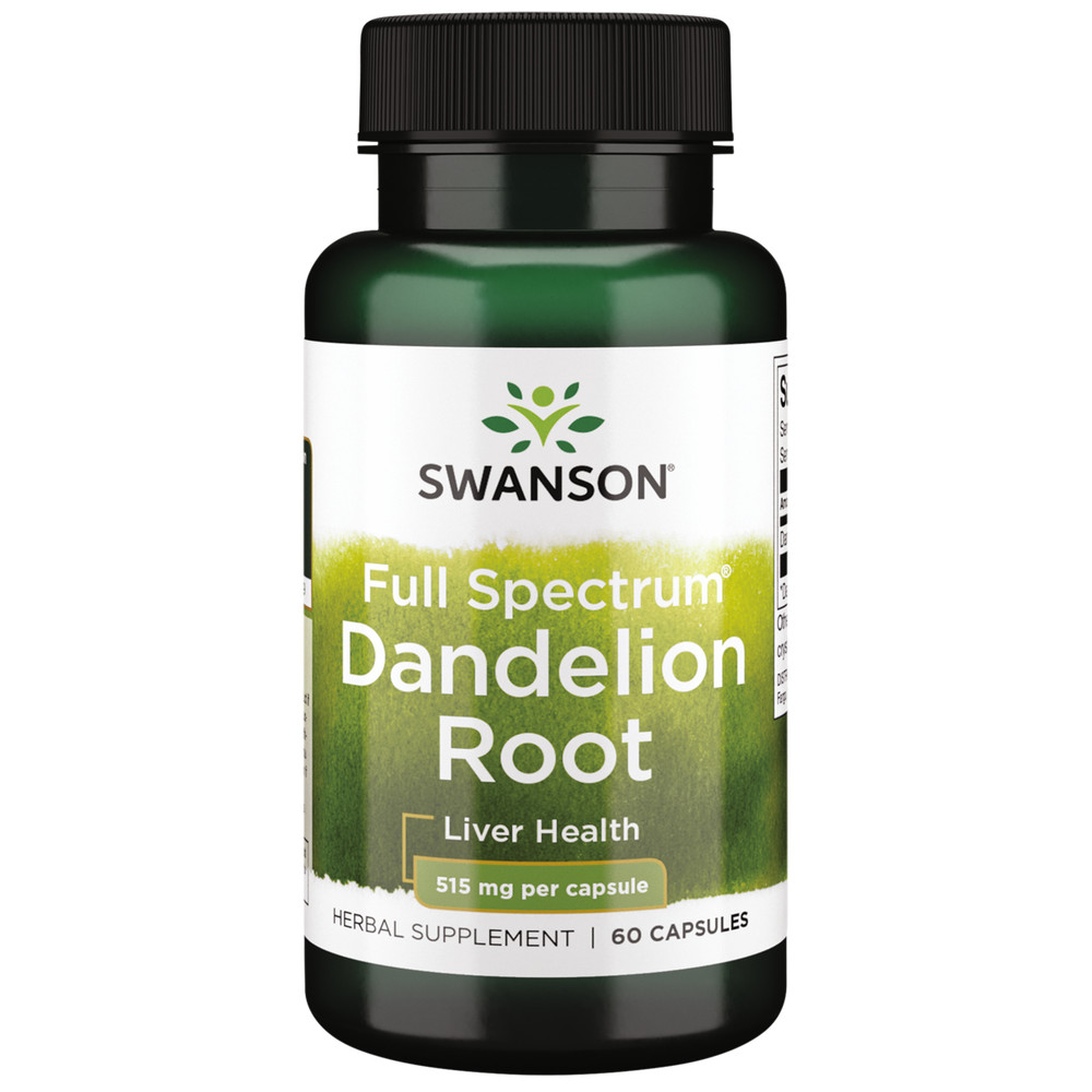 Swanson Dandelion Root 515 mg 60 Capsules