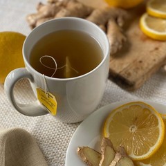 Bigelow Tea Lemon Ginger Plus Probiotics Herbal Tea 18 Count 6 Pack