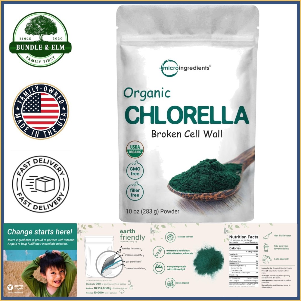 High-Quality Chlorella Powder with Broken Cell Wall for Nutrient Boost