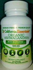 ASHWAGANDHA-1300MG PER SERVING-ENERGY-STRENGTH-LONGEVITY-NEW-SEALED-FREE SHIP