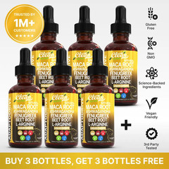 Clean Nutra Organic Maca Root Drops Including Ashwagandha Fenugreek Beet L-Arg