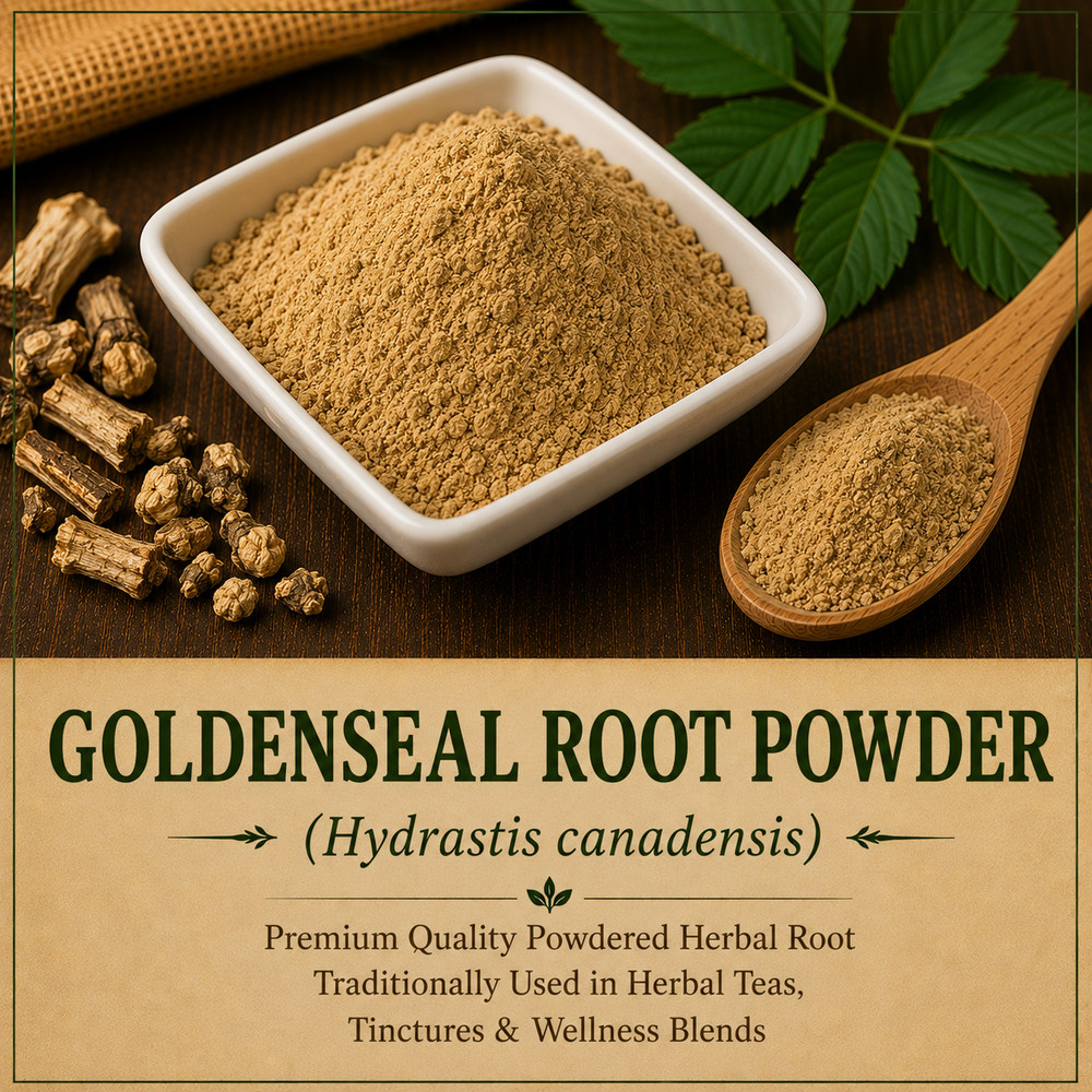 Goldenseal Root Powder (Hydrastis canadensis) Premium Herbal Root Powder