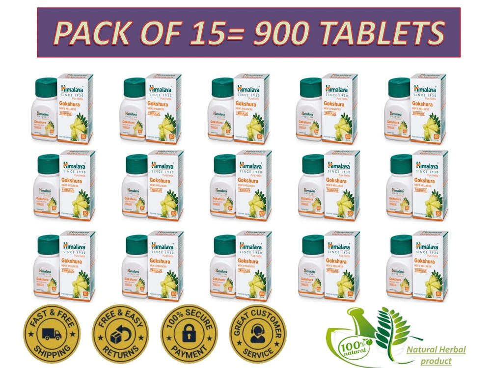 (Pack Of 15) Gokshura by himalaya for MEN WELLNESS 900 Tab Free ship Exp-2027/28
