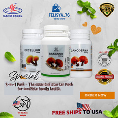 Ganoderma Excellium Sakanno Gano Excel(Lingzhi Mycellium)Body Immunity 30 Caps