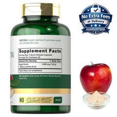 Apple Pectin 1950mg 150 Capsules 50 Servings Malus pumila Fruit