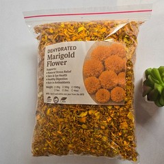 Marigold Flowers Petals, Dried Wild Crafted African (Tagetes erecta) Organic Tea