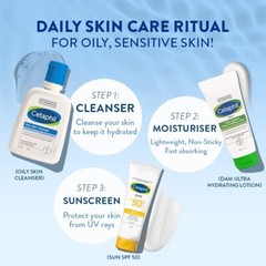 Cetaphil Oily Skin Cleanser Daily Face Wash for Oily Acne Prone Skin 125ml