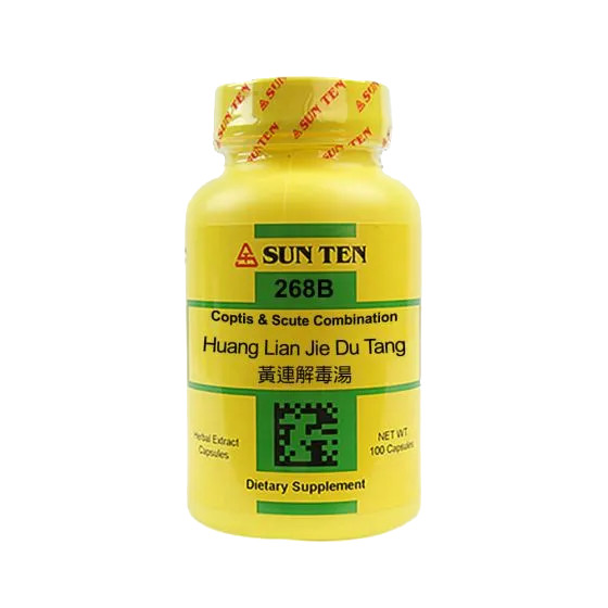 Sun Ten – Coptis & Scute Combination, Capsules / Huang Lian Jie Du Tang / 黃連解毒湯