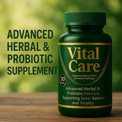 VITAL CARE STRENGTH NATURAL PROBIOTIC ULTIMATE FLORA DETOX – ORIGINAL 3 BOTTLES