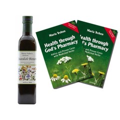 Maria Treben Authentic Swedish Bitters Herbal Tonic – 16.9oz / 500ml 2 Bottles
