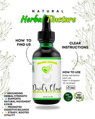 Devils Claw Tincture | Natural Herbal Drops |Mobil & Comfort Support 2-16 OZ