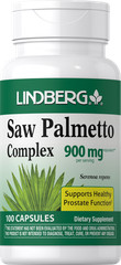Saw Palmetto Capsules 900mg | 100 Count | for Men & Women, Non-GMO | by Lindberg