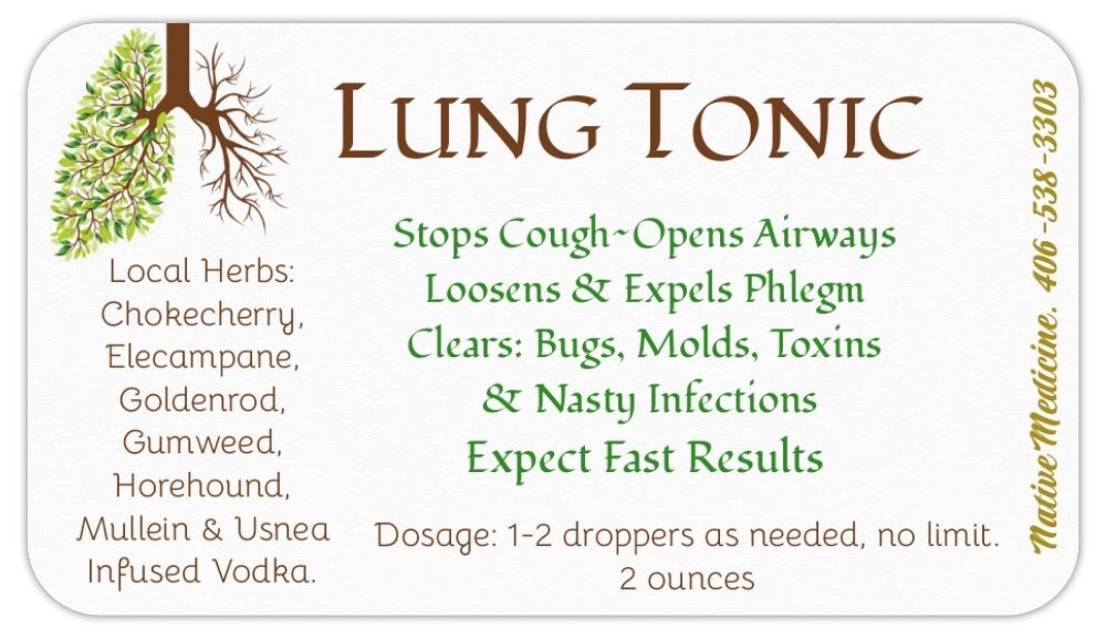 Lung Tincture Opens Airways, Expels Phlegm, Clears Infections FAST: Breathe Eas