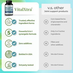 Glucosamine Chondroitin Msm Hyaluronic Acid Joint Health Support 30-120 Pills