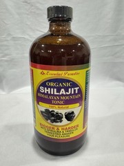 100% Organic Shilajit Himalayan Mountain Tonic – 16 oz Glass Bottle